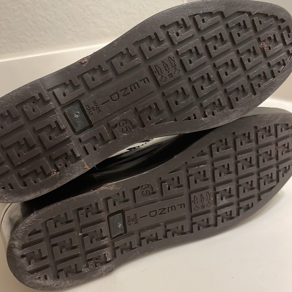 Fendi Zucca Monagram Rubber Rain Boots size 35 - Picture 5 of 6